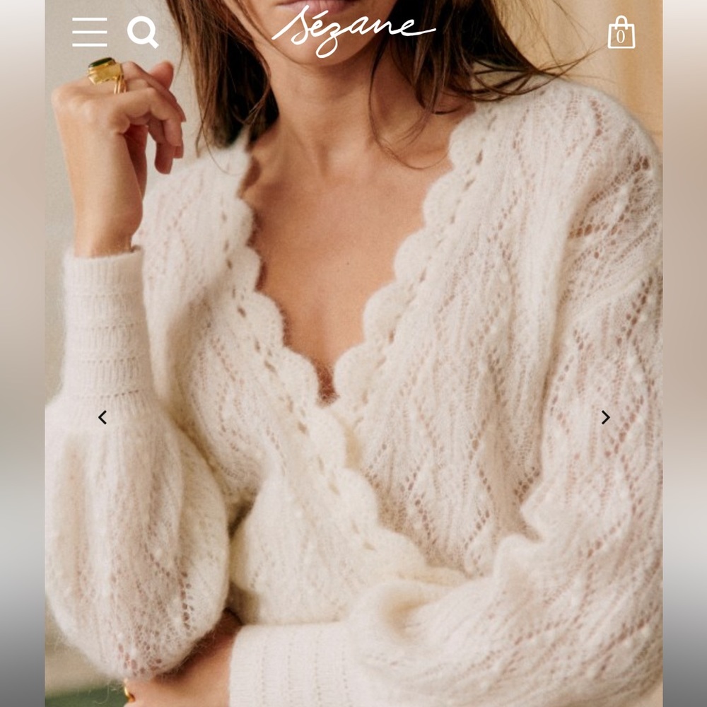 Sézane Nathalie Pull Sweater in Ecru! NEW with tags— never worn before!